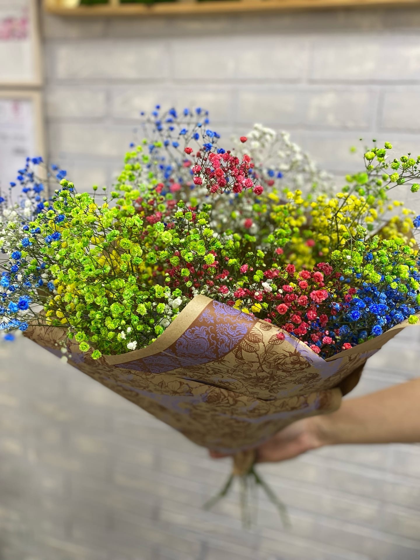 Букет из хризантем 